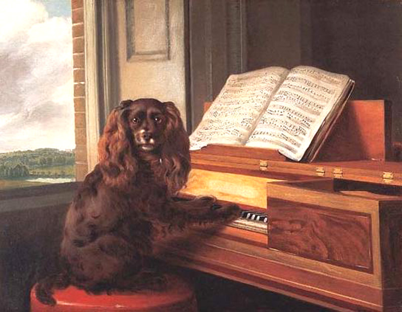 Phillip Reinagle Portrait of an Extraordinary Musical Dog 1805